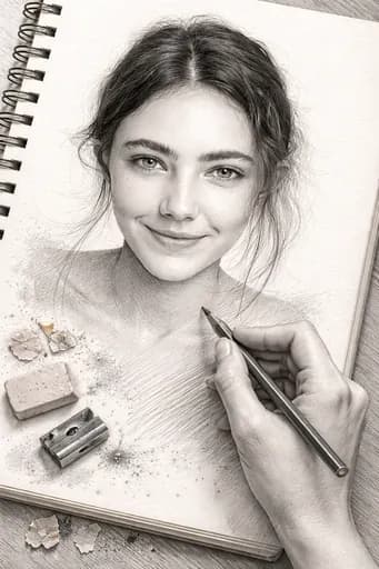 AI 素描肖像生成器